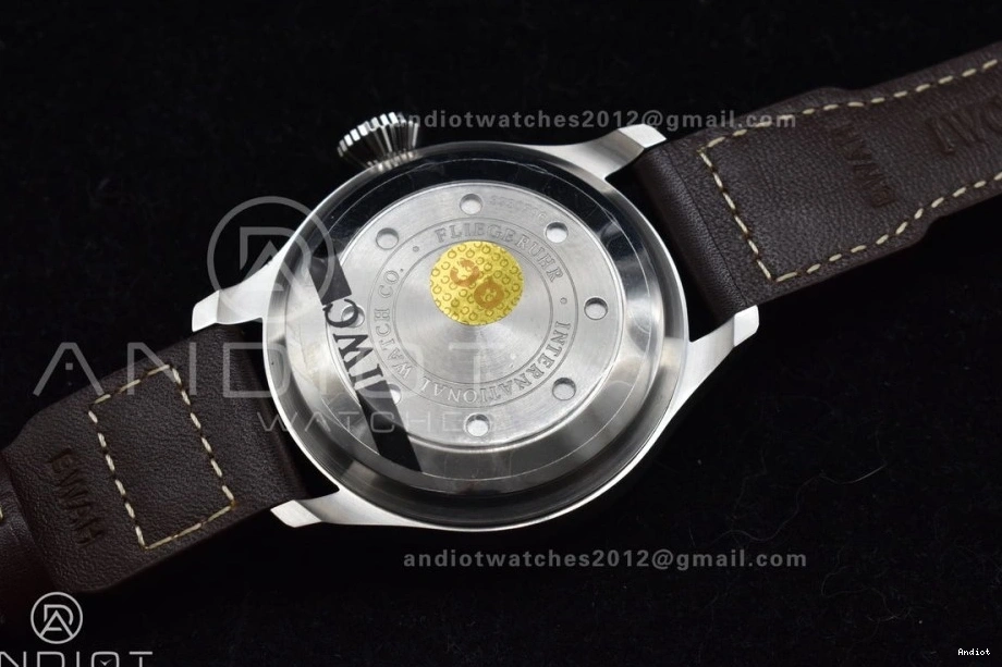 Strap Leather on Pilot Big ZF A51110 Brown Edition Best Real IW500901 0516